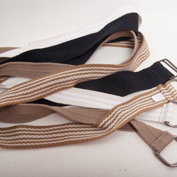 Men’s Polyester Belts Lot (4) – 47” – Neutral Colors – Never Used - Picture 3 of 4